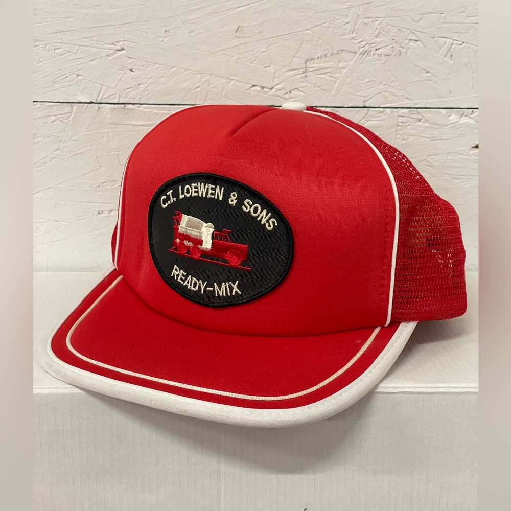 Vintage 80s C.T. Loewen & Sons Ready-Mix Trucker SnapBack, OS, AJM